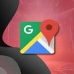 Logo google maps em fundo decorado com tecnologia