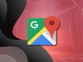 Logo google maps em fundo decorado com tecnologia