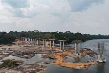 Obras da maior ponte de Mato Grosso chegam a 30% de execução