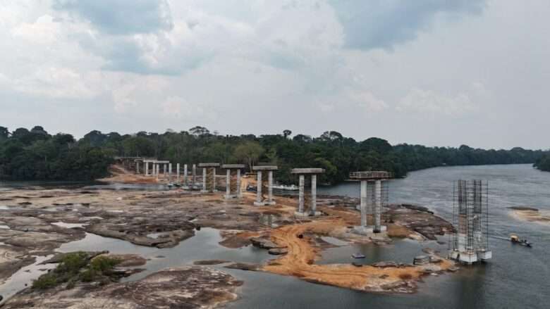 Obras da maior ponte de Mato Grosso chegam a 30% de execução