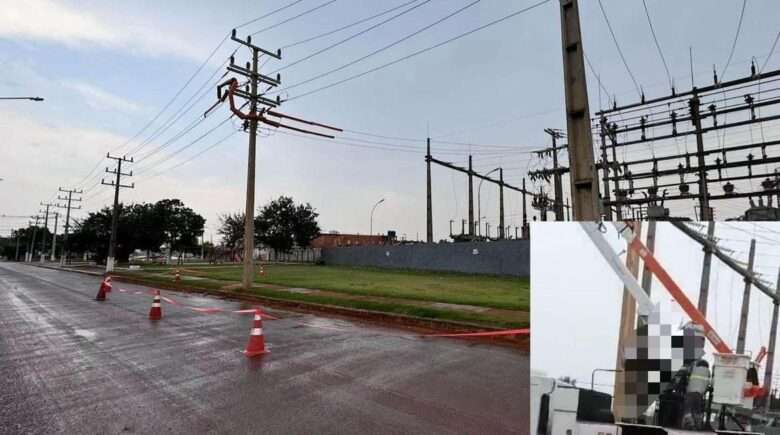 Trabalhador morre após sofrer descarga elétrica de 34 mil volts durante manutenção em rede de alta tensão em Campo Novo do Parecis