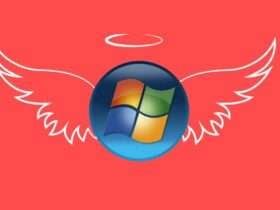 Windows 7 com asas de anjo