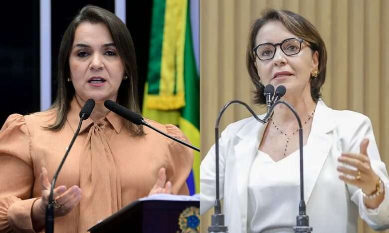 Brasília (DF) - 27/10/2024 - Candidatas Emília Corrêa, eleita em Aracaju, e Adriane Lopes, eleita em Campo Grande. Foto: Pedro França/Agência Senado e Gilton Rosas/Divulgação