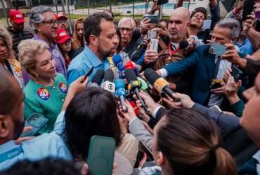 São Paulo (SP), 27/10/2024 - Candidato a prefeitura de São Paulo, Guilherme Boulos, fala com jornalistas. Foto: Leandro Paiva/Divulgação