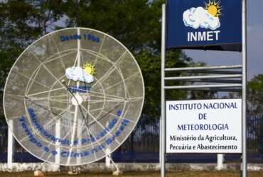 Fachada do instituto nacional de meteorologia (INMET), em Brasília.