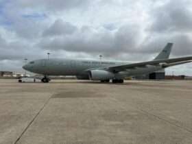 KC-30 da FAB decola para Beirute em missão de repatriação - Foto: Adido Militar de Defesa em Portugal