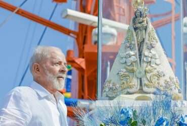 12.10.2024 - Presidente da República, Luiz Inácio Lula da Silva, durante a romaria fluvial do Círio de Nazaré, no Trapiche de Icoaraci. Belém - PA. Foto: Ricardo Stuckert / PR