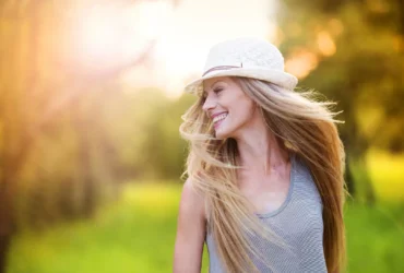 mulher feliz