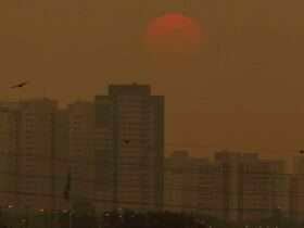 São Paulo (SP), 13/09/2024 - Poluição e qualidade do ar ruim na cidade de São Paulo, vista desde o Rio Tietê. Foto: Paulo Pinto/Agencia Brasil