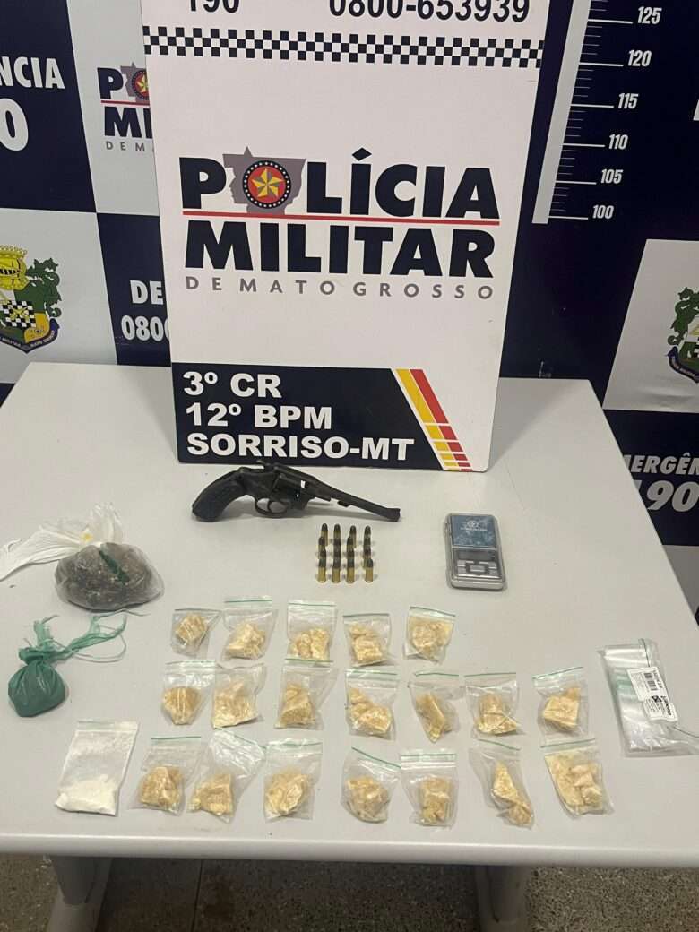 Adolescente é apreendido com drogas e arma em Sorriso