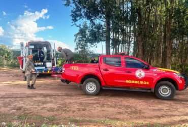 Bombeiros resgatam banhista após acidente em córrego em Primavera do Leste