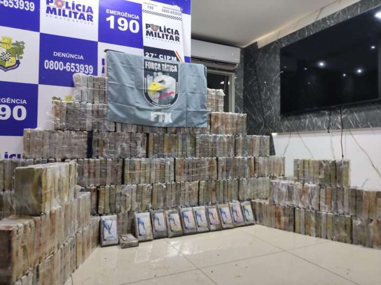 Carga de cocaína avaliada em R$ 30 milhões é apreendida em Mato Grosso