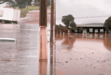 Chuva forte provoca alagamentos e prejuízos em Pontes e Lacerda