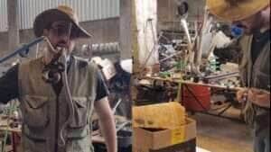 Cobra venenosa é encontrada dormindo dentro de caixa de ferramentas e assusta a todos!