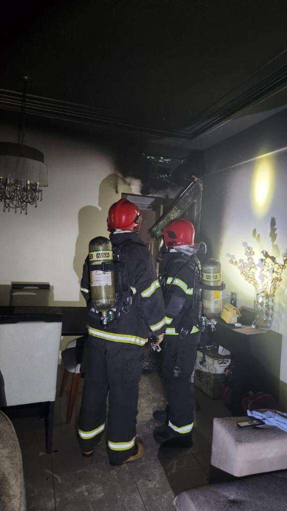 Corpo de Bombeiros controla incendio em apartamento de Rondonopolis apos rapida acao dos moradores