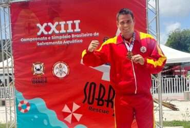 Corpo de Bombeiros de Mato Grosso conquista medalha inédita em competição nacional de salvamento aquático