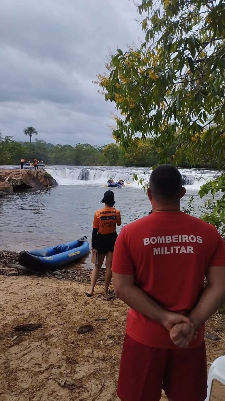 Corpo de Bombeiros realiza ação de prevenção e segurança durante campeonato de Rafting em Mato Grosso