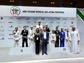 Em Abu Dhabi, governador e primeira-dama de Mato Grosso participam da abertura do maior evento mundial de Jiu-jitsu