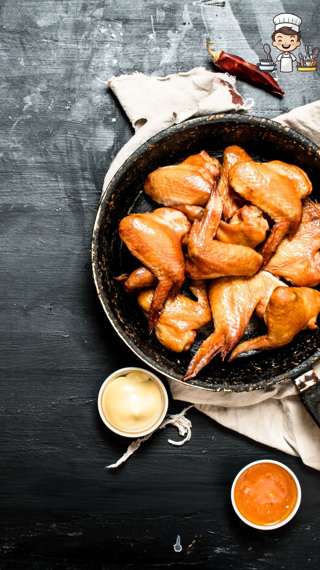 Frango dourando na panela