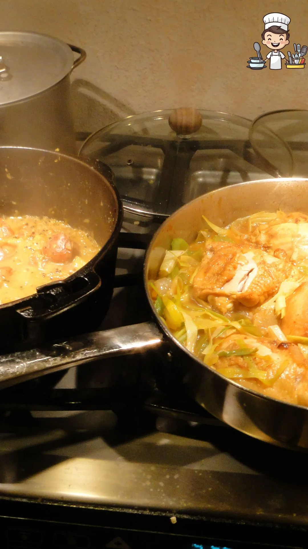 Panela com os temperos soltando aroma