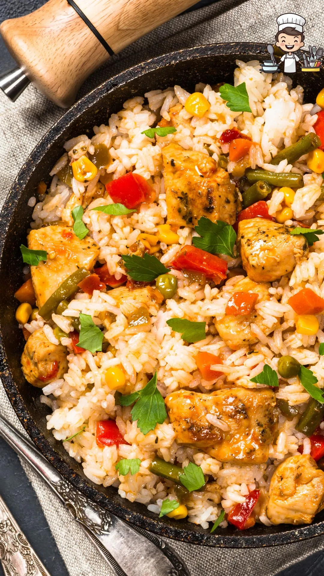 Prato servido com galinhada