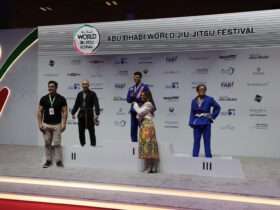 Primeira-dama de Mato Grosso celebra histórias de superação e conquista de medalhas nas competições de Parajiu-jitsu em Abu Dhabi