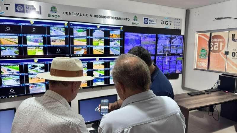 Sinop ganha reforço na segurança com a instalação de 71 câmeras do programa Vigia Mais MT