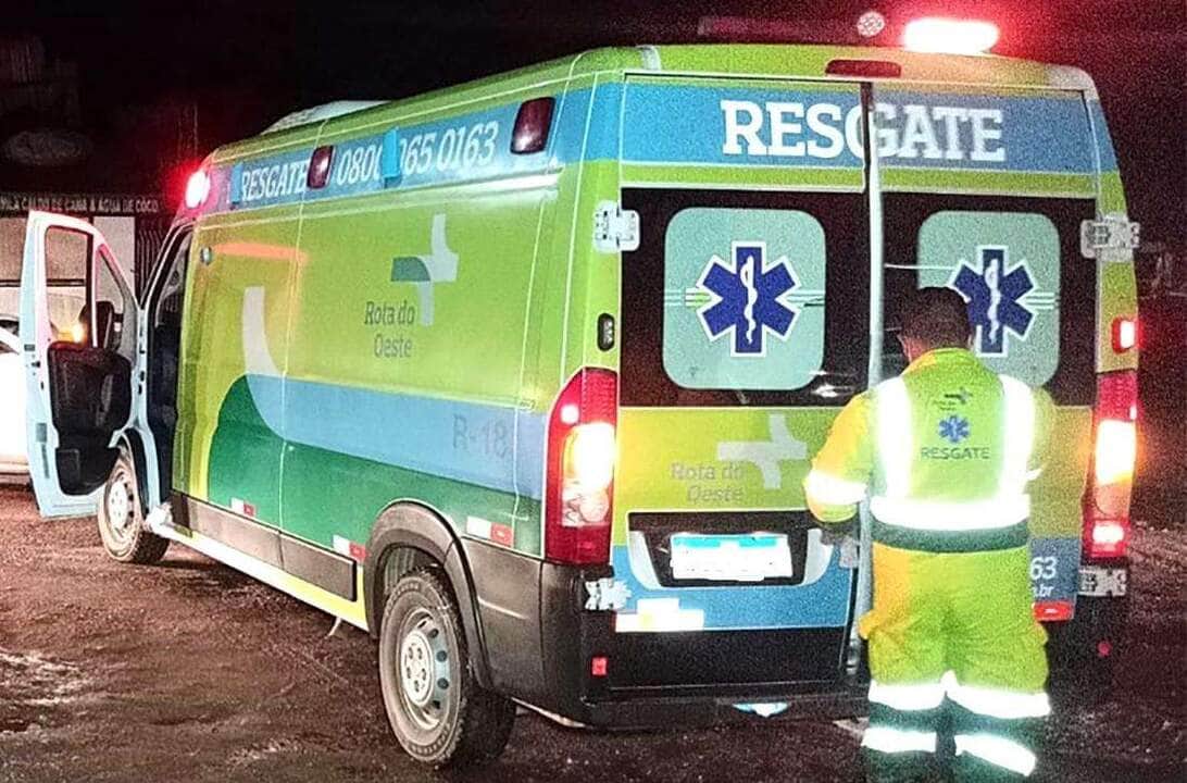 Motociclista fica ferido após queda na BR-163 em Lucas do Rio Verde