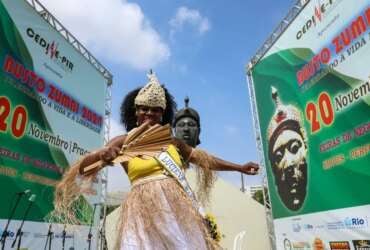 Rio de Janeiro (RJ), 20/11/2024 - Rio celebra dia Nacional da Consciência Negra no Monumento Zumbi dos Palmares, na região central da capital fluminense. Foto: Tomaz Silva/Agência Brasil