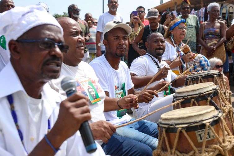 Rio de Janeiro (RJ), 20/11/2024 - Rio celebra dia Nacional da Consciência Negra no Monumento Zumbi dos Palmares, na região central da capital fluminense. Foto: Tomaz Silva/Agência Brasil