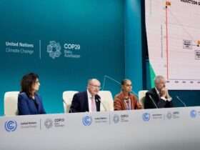 Baku, 13/11/2024 - Vice-Presidente da República Geraldo Alckmin e a ministra do Meio Ambiente Marina Silva durante Entrevista coletiva na COP 29. Foto: Cadu Gomes/VPR