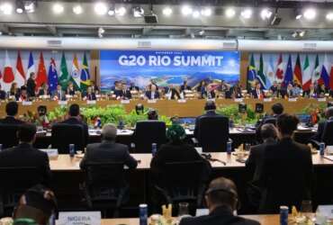 Rio de Janeiro (RJ), 18/11/2024 –  Mesa de abertura do G20, no MAM, na zona central da capital fluminense. Foto: Tomaz Silva/Agência Brasil