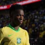 Vinícius Jr. em jogo do Brasil contra Colômbia
 2/7/2024    Darren Yamashita-USA TODAY Sports