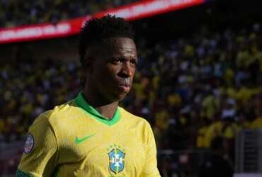 Vinícius Jr. em jogo do Brasil contra Colômbia
 2/7/2024    Darren Yamashita-USA TODAY Sports