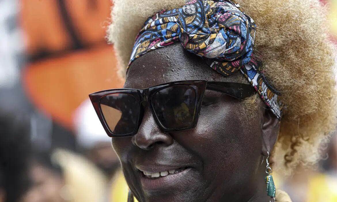 São Paulo (SP) 20/11//2023 - Marcha da Consciência Negra na avenida Paulista defendem projetos de vida para população negra no Brasil. 
Foto: Paulo Pinto/Agência Brasil