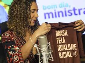 Brasília (DF), 06/11/2024 - A ministra da Igualdade Racial, Anielle Franco, participa do programa Bom dia, Ministra. Foto: Marcelo Camargo/Agência Brasil