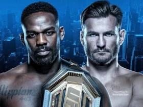 Jon Jones e Stipe Miočić se encaram no evento principal (Foto: Divulgação / UFC)