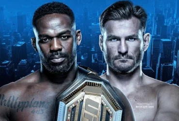 Jon Jones e Stipe Miočić se encaram no evento principal (Foto: Divulgação / UFC)