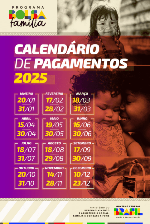 Calendário do Bolsa Família 2025