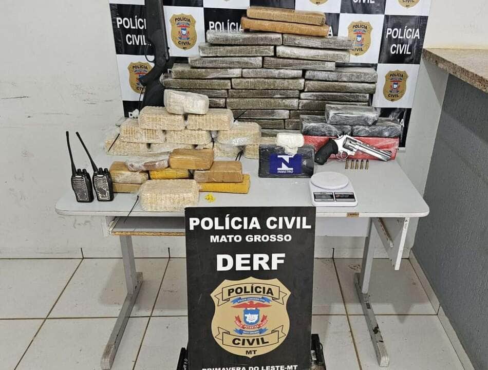 Polícia Civil de Primavera do Leste desarticula quadrilha de tráfico e apreende grande quantidade de drogas