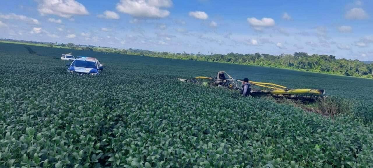 Piloto morre em acidente com avião agrícola em Nova Monte Verde (MT)
