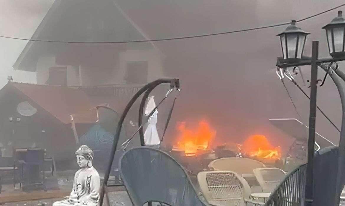 Brasília (DF) 22/12/2024 - Acidente aéreo em Gramado.
Frame Defesa Civil RS/Divulgação