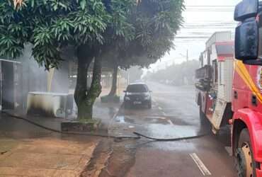 Incêndio em lanchonete mobiliza Corpo de Bombeiros em Campo Verde