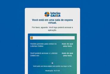 Brasília (DF) 30/12/2024 - Capitura de tela da pagina da caixa sobre a fila de espera para apostar no site Loterias Caixa
Capitura de tela Caixa Econimica