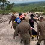 Trilheira se acidenta no Morro de Santo Antônio e é resgatada com ferimentos em Mato Grosso