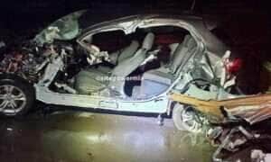 Grave acidente na MT-249 deixa motorista preso às ferragens 