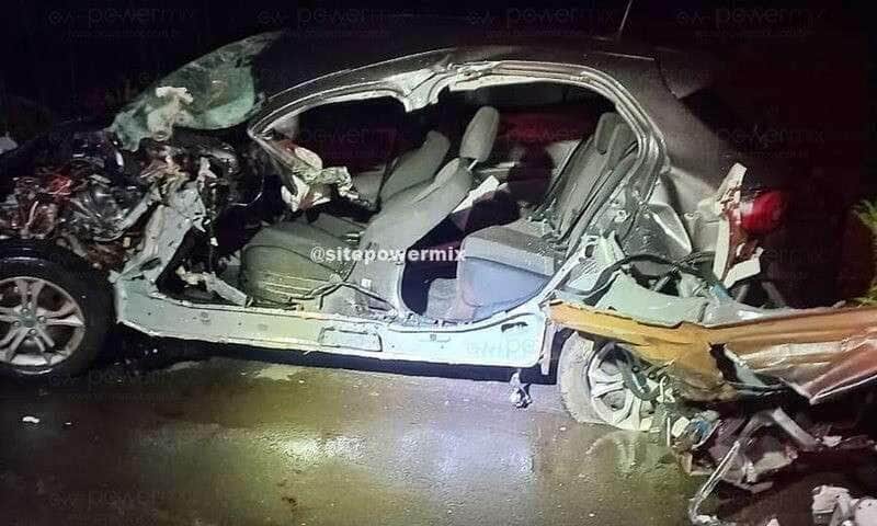 Grave acidente na MT-249 deixa motorista preso às ferragens