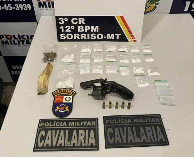 Cavalaria da PM prende três faccionados com drogas, arma e munições em Mato Grosso