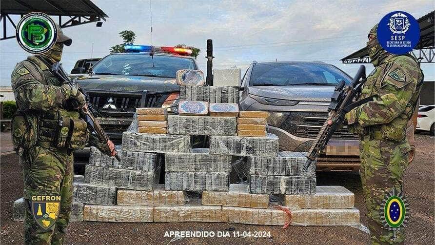 Gefron apreende 19 toneladas de drogas em 2024 e causa prejuízo milionário ao crime organizado em Mato Grosso