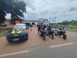 PM e PRF recolhem 25 motocicletas irregulares em Rondonópolis